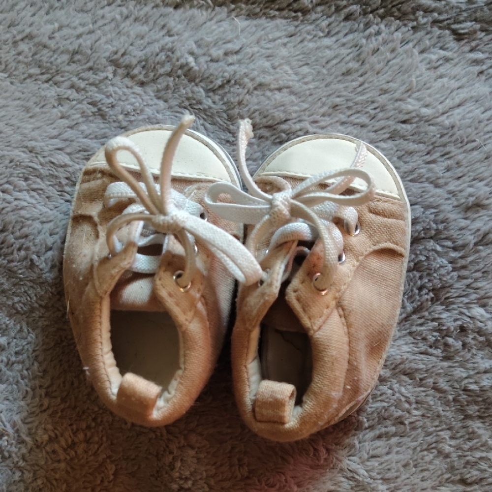 Child of Mine Beige Baby Sneakers